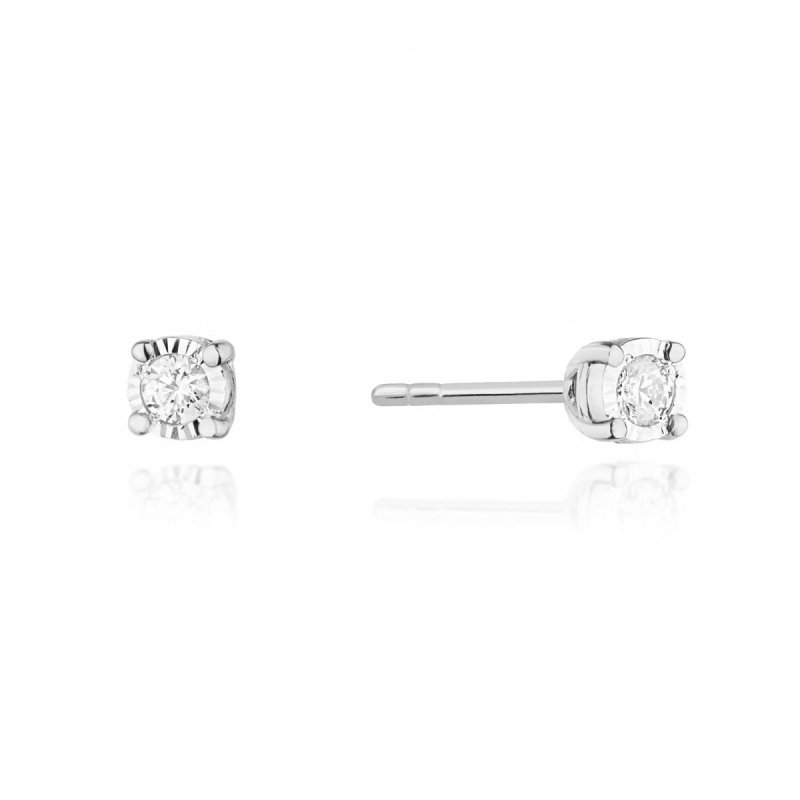 Kolczyki złote 585 z brylantami 0,16ct KO-58