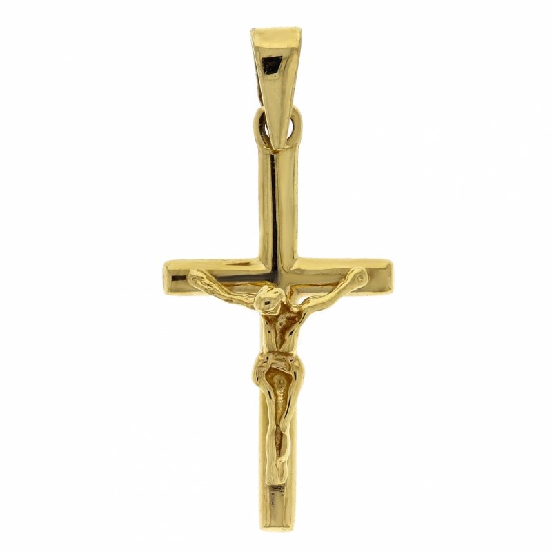 KRZYŻYK ZŁOTY 585  27x15mm Z WIZERUNKIEM