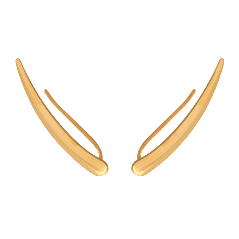 Kolczyki złote 585 kreski nausznice