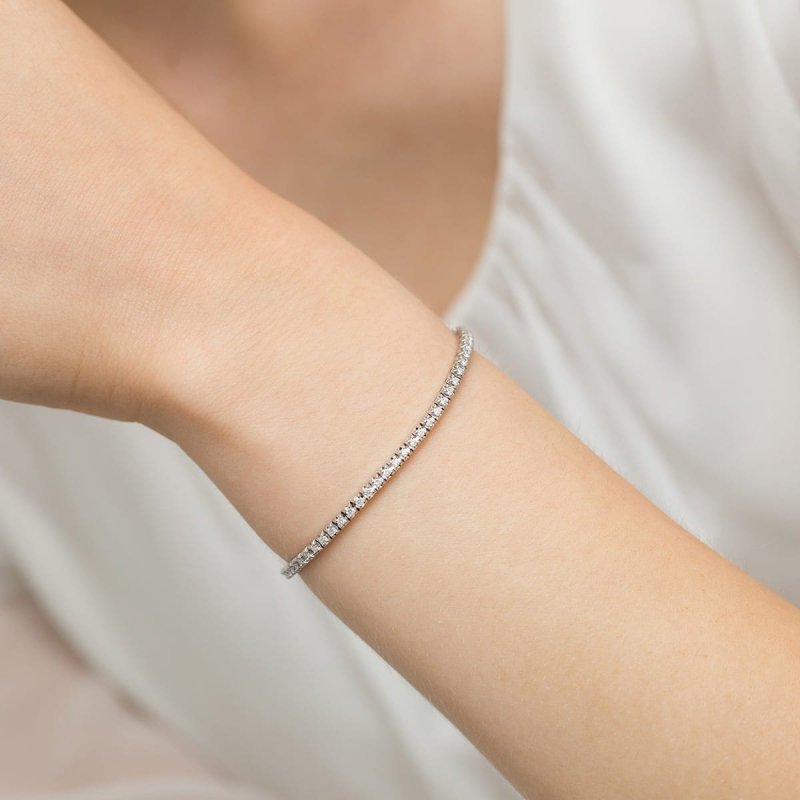 Bransoletka złota 585 z brylantami 1,77ct B-39150