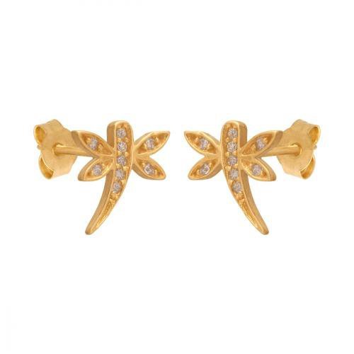 Złote kolczyki 585 - Kolczyki złote 585 sztyft - 36547