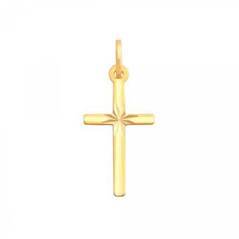 KRZYŻYK ZŁOTY 585 DELIKATNY 18,5X10mm