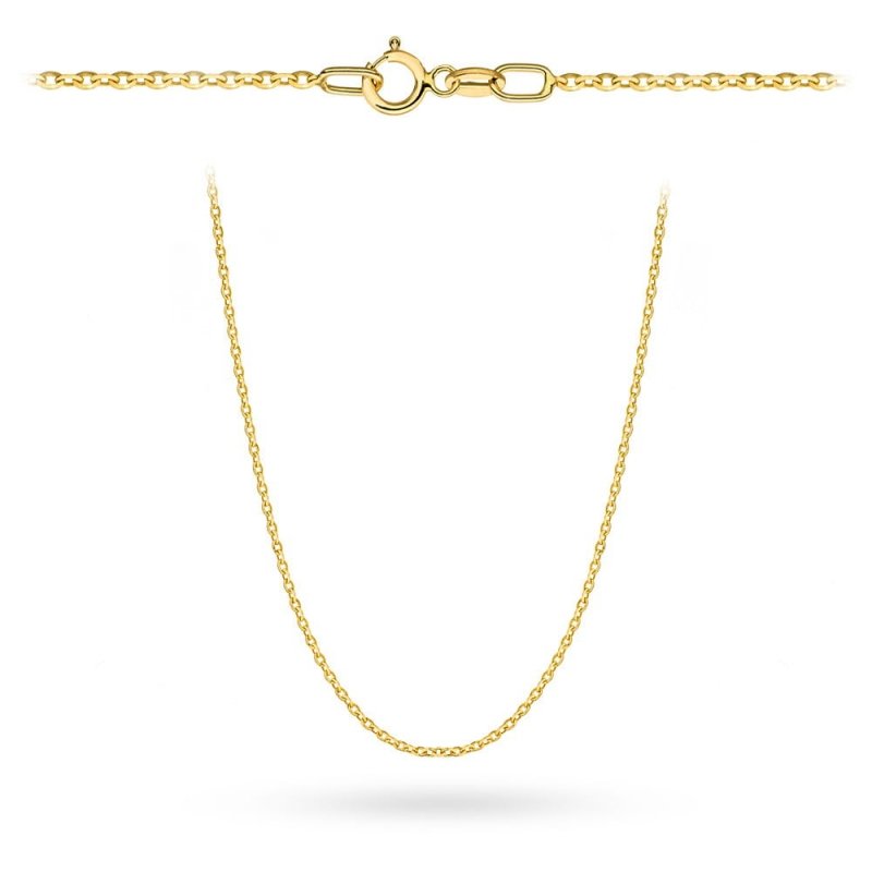 Łańcuszek złoty 585 ankier pełny 50cm 1,00g