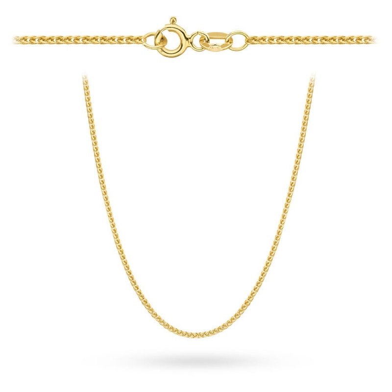 Łańcuszek złoty 375 lisi ogon 50cm