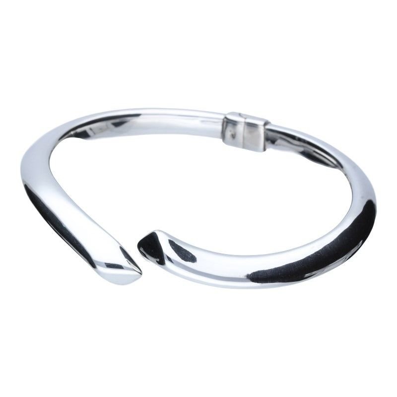 Bransoletka srebrna 925 sztywna elegancka otwierana