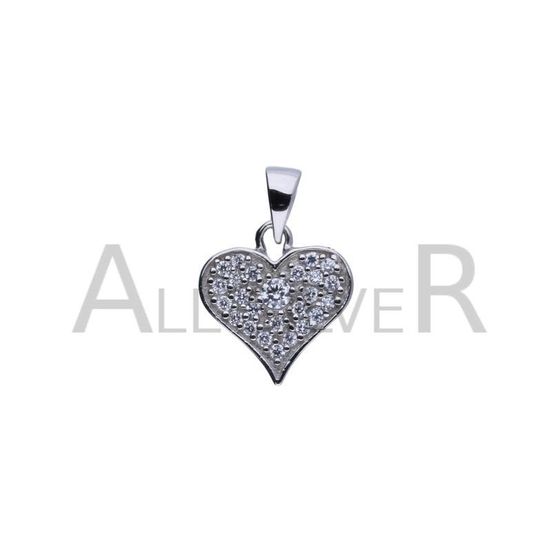 WISIOREK ZAWIESZKA SREBRNA 925 SERCE SERDUSZKO