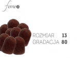 Kapturki ścierne do pedicure 13mm gradacja 80, 10 SZTUK