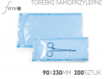 Torebki do sterylicacji samoprzylepne 90x230mm 200 sztuk 