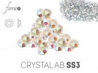 Cyrkonie Swarovski SS3 Crystal AB OPAL 50 sztuk 