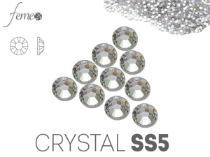 Cyrkonie Swarovski SS5 Crystal srebrne 50 sztuk