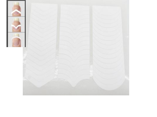 Paski  naklejki do francuskiego manicure różne