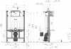 Alcaplast AM101/850 Stelaż podtynkowy spłuczka wc 