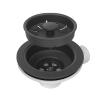 Syfon Push To Open zlewozmywakowy z odpływem 2-komorowy Power Color pure carbon 3 1/2