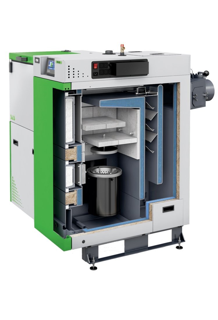 Sas Solid 25 kW kocioł na ekogroszek do 280 m2 - Boilers