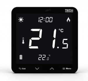 Tech ST-299v3 T-3.1 czarny regulator temperatury dobowy przewodowy