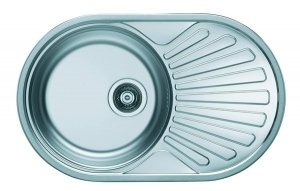 Zlewozmywak Alveus Cilko 20 74x44 cm 1-komorowy INOX +syfon