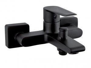 Bateria wannowa czarna Valvex Esto ścienna bez natrysku