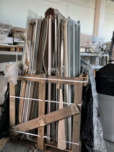 Kabina prysznicowa rolki, profile, szyby CAŁA PALETA