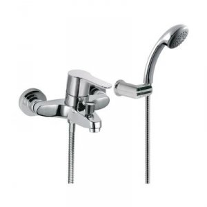 Bateria wannowa Tres BM bateria prysznicowa ścienna chrom