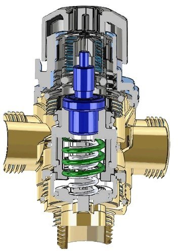 Afriso ATM 563 termostatyczny zawór mieszający  1&quot; 35-60*C Kvs 2,5 m3/h