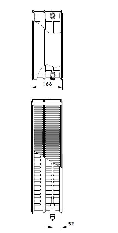 Grzejnik stalowy Cosmo KV33 900x720 kaloryfer trójpłytowy +uchwyty