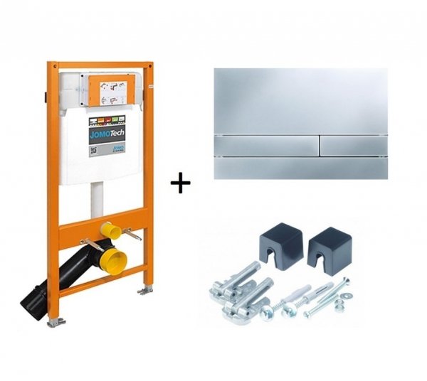Werit Jomotech stelaż podtynkowy spłuczka WC H112 Zestaw 3w1 przycisk mat