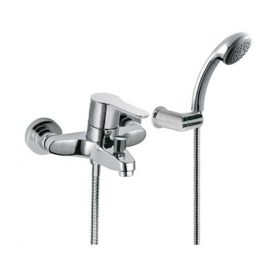 Bateria wannowa Tres BM bateria prysznicowa ścienna chrom