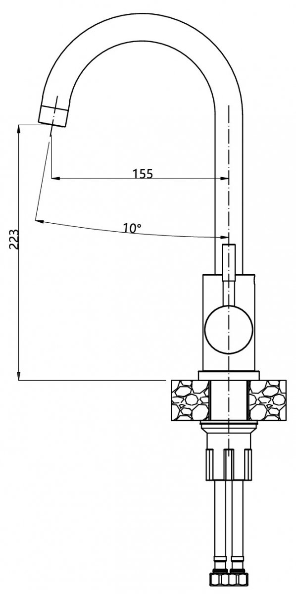Quadron Luke 90 zlewozmywak stalowy czarny z baterią Kate 40x45 cm PVD
