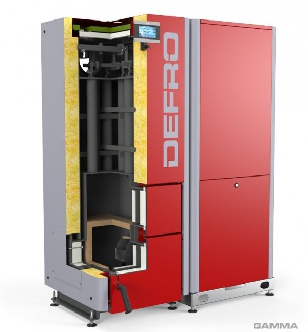 Defro Gamma 25 kW automatyczny kocioł peletowy do 310 m2