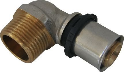 Kolano Zaciskane Pex 25x3/4 GZ zaprasowywane mocne