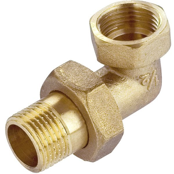 Śrubunek mosiężny 1&quot; kątowy z oringiem dn 25