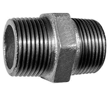 Nypel ocynkowany 3/8&quot; GZ żeliwny DN 10