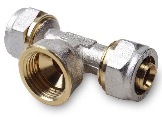 Trójnik Pex 20x1/2x20 Gw Alupex skręcany mocny