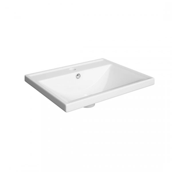 Umywalka Barcelona 50 Defra Ceramiczna biała meblowa 50x40 cm