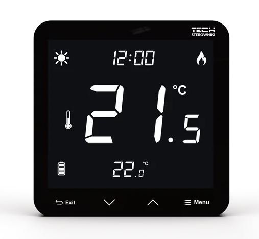 Tech ST-299v3 T-3.1 czarny regulator temperatury dobowy przewodowy