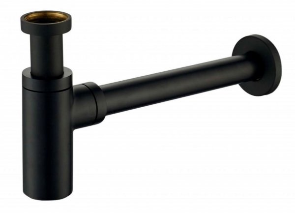 Axus półsyfon umywalkowy czarny butelkowy 5/4&quot;