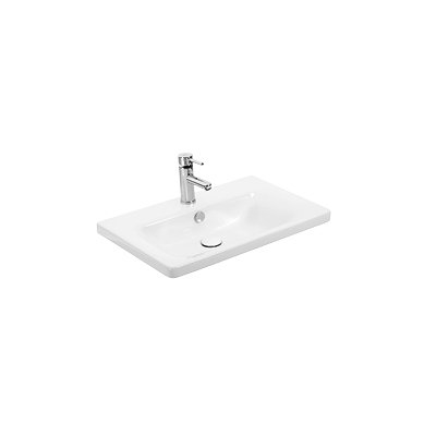 Umywalka ceramiczna Sanovit Soft 65 prostokątna podwieszana  65x45,5x16 cm
