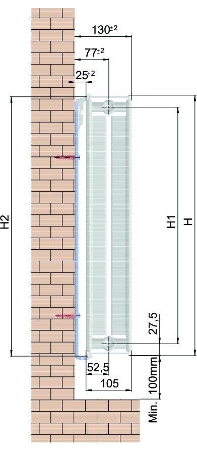 Diamond DV22 600x800 grzejnik panelowy Design