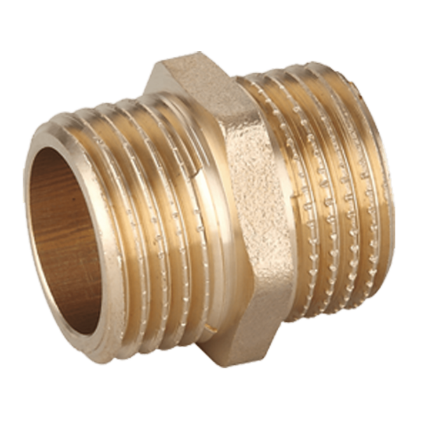 Nypel mosiężny 1/2&quot; DN 15 16 bar