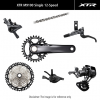 Grupa Shimano XTR M9100 – Mechaniczna 12-rzędowa, 2-tłoczkowe hamulce, korba 175 mm, tarcza 36 T, kaseta 10-51, I-Spec EV