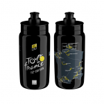 Bidon Elite FLY Teams 2025 Tour de France Black Map 550 ml