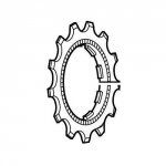 Koronka 10rz. Shimano CS-M980 11T z pierścieniem