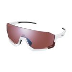Okulary rowerowe Shimano Aerolite ARLT2 — białe, soczewka RIDESCAPE HC