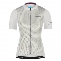 Koszulka damska SHIMANO COLORE z krótkim rękawem biała rozmiar M