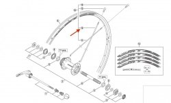 Szprycha Shimano WH-MT35-F-275 277,5 mm