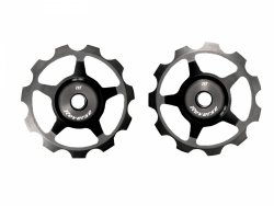 Kółka aluminiowe REVERSE Colab z łożyskami maszynowymi (czarne)