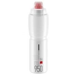 Bidon ELITE Jet Plus Clear Red logo 950ml