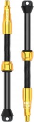 Zawory tubeless Lezyne CNC TLR Valve Pro 80 mm — złote