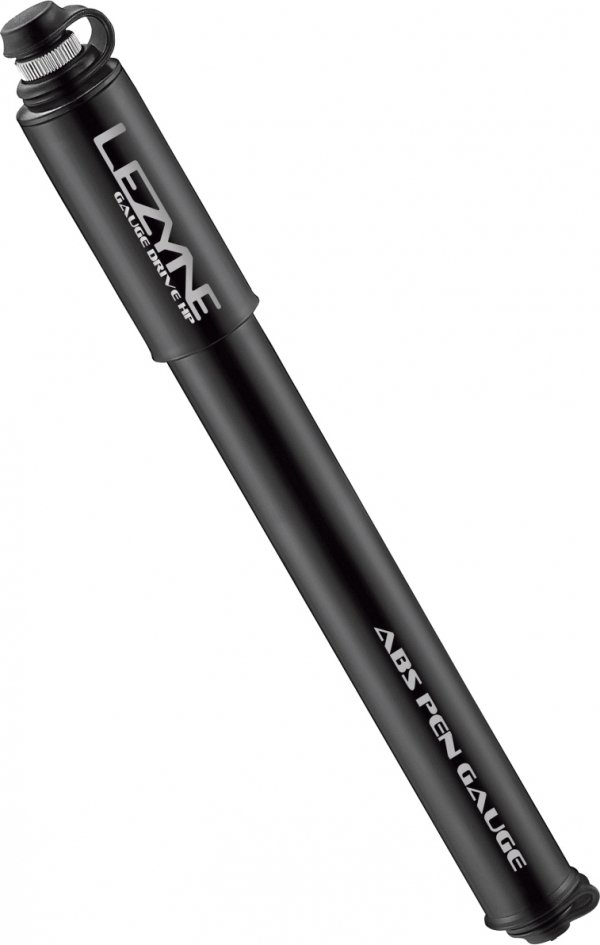 Pompka ręczna Lezyne CNC Gauge Drive HP-M — czarna, z manometrem, 120 PSI / 8,3 bar