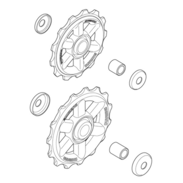 Kółka przerzutki Shimano RD-M310